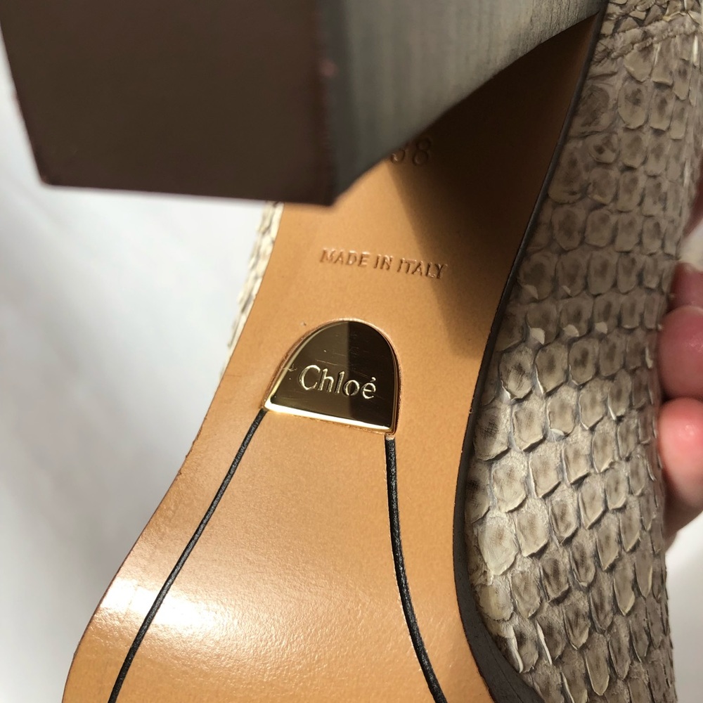 Chloe Python/Snakeskin Boots - Picture 3 of 8